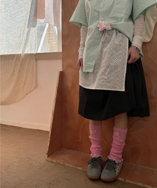 almo（アルモ）の「【LAMPOON】サマーニットレッグカバー（レッグウォーマー・レディース・ブルー/アイボリー/ホワイト/ライトグレー/ピンク/ベージュ・FREE）」の13枚目の写真