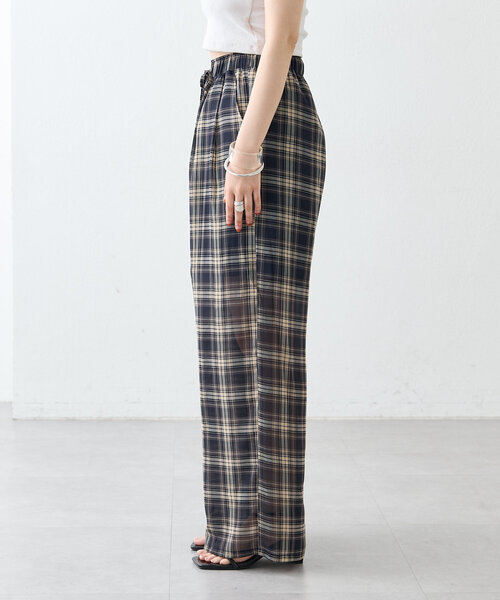 mystic(ミスティック)の「チェックイージーパンツ(その他パンツ・レディース・ブラウン/ネイビー・1/2)」の17枚目の写真