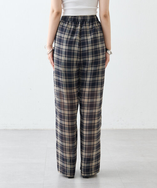 mystic(ミスティック)の「チェックイージーパンツ(その他パンツ・レディース・ブラウン/ネイビー・1/2)」の18枚目の写真
