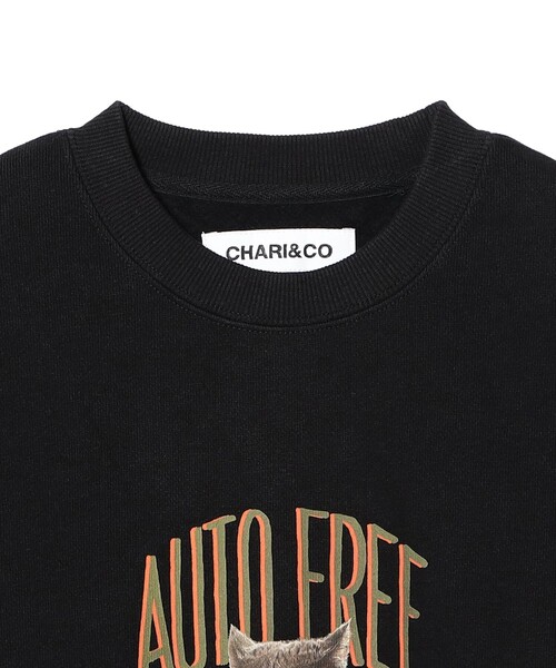 CHARI&CO（チャリアンドコー）の「【別注】CHARI&CO / AMUCHAN AUTO FREE CREW SWEAT（スウェット・メンズ・ブラック・XL/L/M）」の14枚目の写真