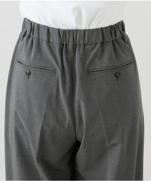 U by SPICK&SPAN（ユーバイスピックアンドスパン）の「《追加2》2WAYトロタックイージーワイド（スラックス・レディース・チャコールグレー/ブラック・36/38）」の14枚目の写真