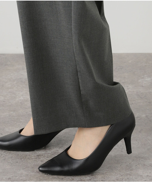 U by SPICK&SPAN（ユーバイスピックアンドスパン）の「《追加2》2WAYトロタックイージーワイド（スラックス・レディース・チャコールグレー/ブラック・36/38）」の16枚目の写真