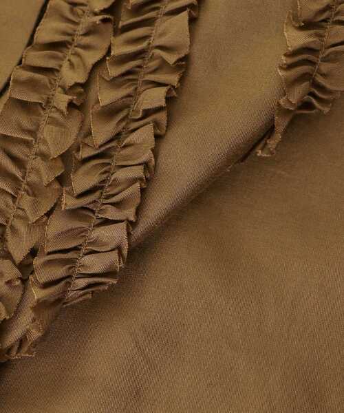 le.coeur blanc（ルクールブラン）の「《手洗い可能》シルキーローンフロントフリルフレンチブラウス（シャツ/ブラウス・レディース・ブラウン/チャコールグレー・38）」の22枚目の写真