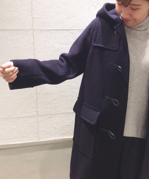 JOURNAL STANDARD（ジャーナルスタンダード）の「ダブルビーバー ダッフル#（ダッフルコート・レディース・ネイビー/ブラック・SMALL/MEDIUM）」の8枚目の写真