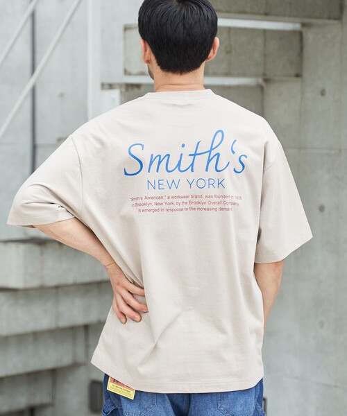 SMITH(スミス)の「SMITH’S(スミス)別注NYプリントTシャツ(Tシャツ/カットソー・メンズ・ダークグリーン/ホワイト/ベージュ/ブラック・S/XL/L/M)」の3枚目の写真
