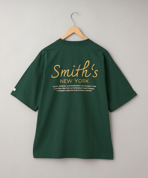 SMITH(スミス)の「SMITH’S(スミス)別注NYプリントTシャツ(Tシャツ/カットソー・メンズ・ダークグリーン/ホワイト/ベージュ/ブラック・S/XL/L/M)」の4枚目の写真