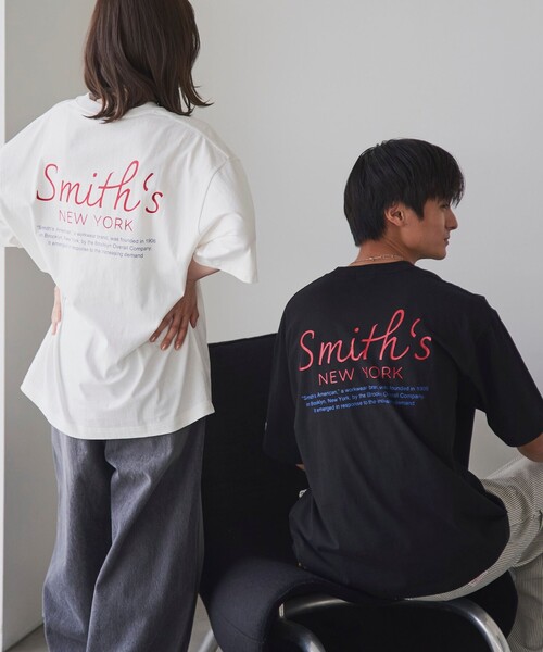 SMITH(スミス)の「SMITH’S(スミス)別注NYプリントTシャツ(Tシャツ/カットソー・メンズ・ダークグリーン/ホワイト/ベージュ/ブラック・S/XL/L/M)」の5枚目の写真