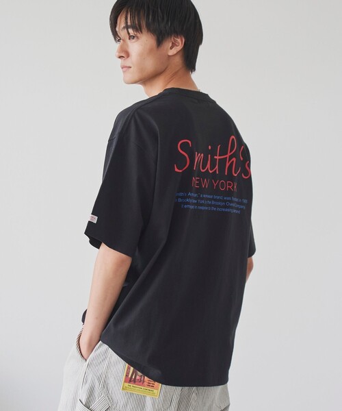 SMITH(スミス)の「SMITH’S(スミス)別注NYプリントTシャツ(Tシャツ/カットソー・メンズ・ダークグリーン/ホワイト/ベージュ/ブラック・S/XL/L/M)」の10枚目の写真