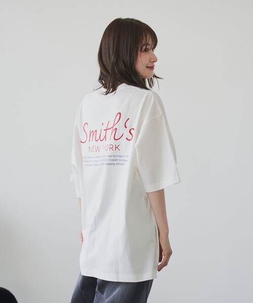 SMITH(スミス)の「SMITH’S(スミス)別注NYプリントTシャツ(Tシャツ/カットソー・メンズ・ダークグリーン/ホワイト/ベージュ/ブラック・S/XL/L/M)」の14枚目の写真
