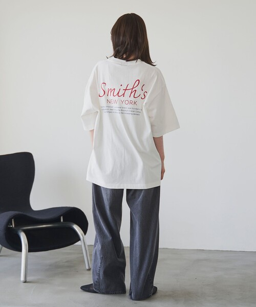 SMITH(スミス)の「SMITH’S(スミス)別注NYプリントTシャツ(Tシャツ/カットソー・メンズ・ダークグリーン/ホワイト/ベージュ/ブラック・S/XL/L/M)」の15枚目の写真