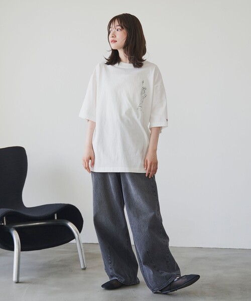 SMITH(スミス)の「SMITH’S(スミス)別注NYプリントTシャツ(Tシャツ/カットソー・メンズ・ダークグリーン/ホワイト/ベージュ/ブラック・S/XL/L/M)」の17枚目の写真