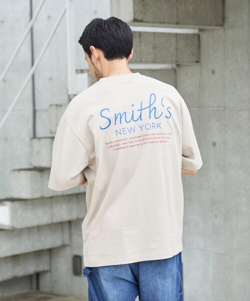 SMITH(スミス)の「SMITH’S(スミス)別注NYプリントTシャツ(Tシャツ/カットソー・メンズ・ダークグリーン/ホワイト/ベージュ/ブラック・S/XL/L/M)」の18枚目の写真