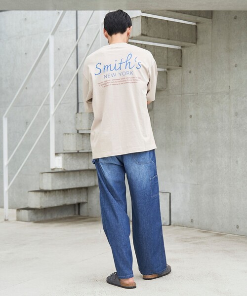 SMITH(スミス)の「SMITH’S(スミス)別注NYプリントTシャツ(Tシャツ/カットソー・メンズ・ダークグリーン/ホワイト/ベージュ/ブラック・S/XL/L/M)」の19枚目の写真