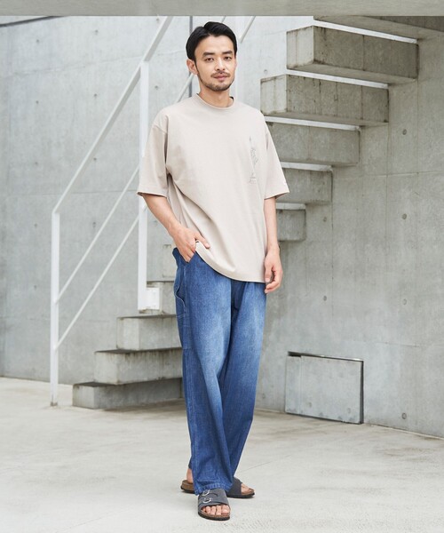 SMITH(スミス)の「SMITH’S(スミス)別注NYプリントTシャツ(Tシャツ/カットソー・メンズ・ダークグリーン/ホワイト/ベージュ/ブラック・S/XL/L/M)」の21枚目の写真