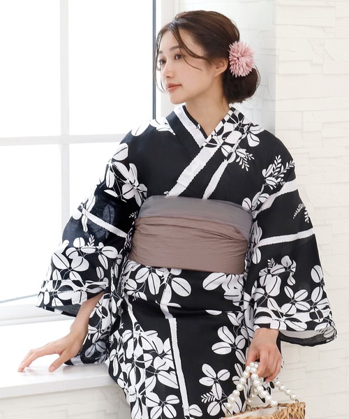 セール】二部式浴衣 セパレート 浴衣 セット 兵児帯 2点