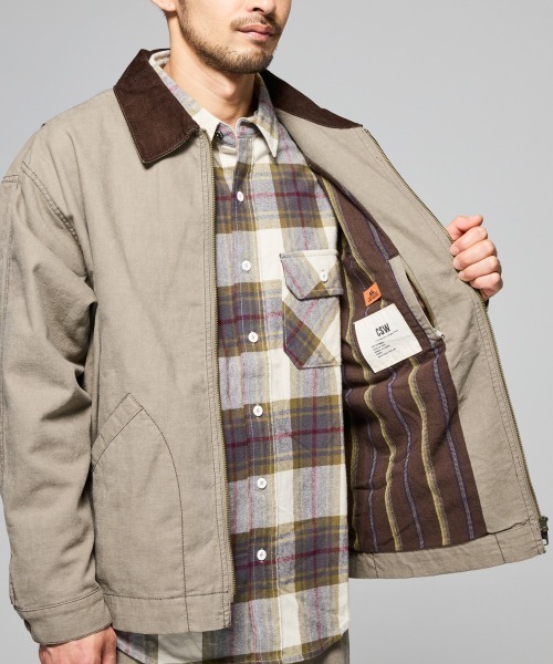 KRIFF MAYER(クリフメイヤー)の「ダックワークJK(ブルゾン・メンズ・ナチュラル/ブラック/サンドベージュ/ダークブラウン/カーキ・MEDIUM/LARGE/X-LARGE)」の15枚目の写真