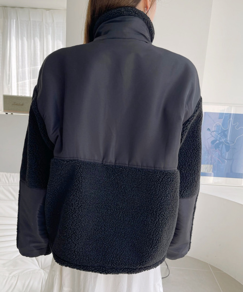 U.S. POLO ASSN.ノーカラー中わたブルゾン U.S. POLO ASSN.】 ノーカラー中わたブルゾン - ベルーナ【公式】
