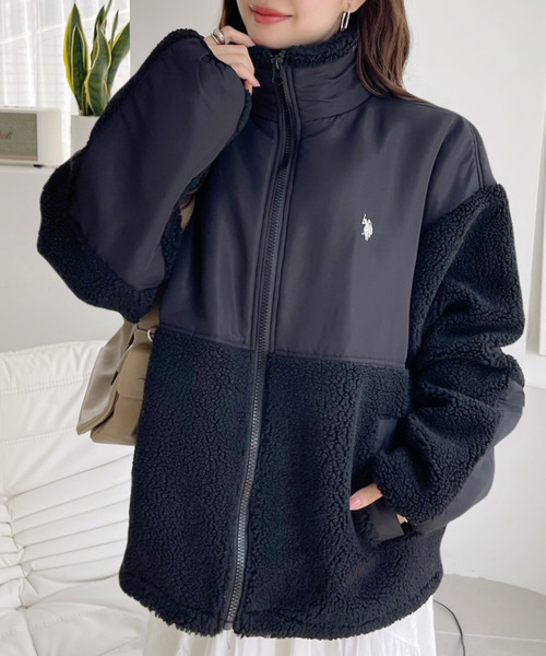 U.S. POLO ASSN】ボアフリースジャケット（ブルゾン）｜U.S.