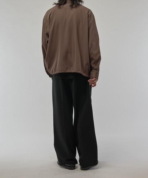 Lui's（ルイス）の「コーチシャツブルゾン（シャツ/ブラウス・メンズ・グレイッシュベージュ/ブラック・M/S）」の11枚目の写真