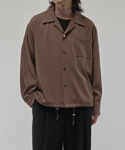 Lui's（ルイス）の「コーチシャツブルゾン（シャツ/ブラウス・メンズ・グレイッシュベージュ/ブラック・M/S）」の7枚目の写真