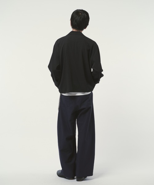 Lui's（ルイス）の「コーチシャツブルゾン（シャツ/ブラウス・メンズ・グレイッシュベージュ/ブラック・M/S）」の13枚目の写真