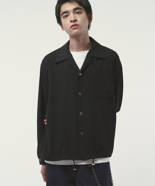 Lui's（ルイス）の「コーチシャツブルゾン（シャツ/ブラウス・メンズ・グレイッシュベージュ/ブラック・M/S）」の19枚目の写真