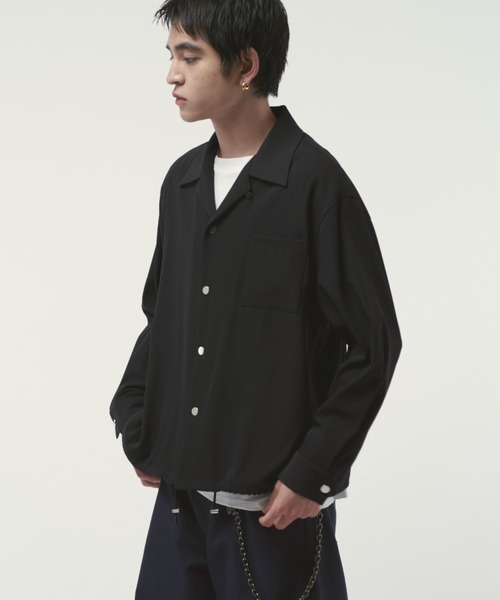 Lui's（ルイス）の「コーチシャツブルゾン（シャツ/ブラウス・メンズ・グレイッシュベージュ/ブラック・M/S）」の20枚目の写真