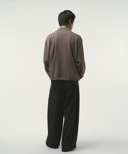 Lui's（ルイス）の「コーチシャツブルゾン（シャツ/ブラウス・メンズ・グレイッシュベージュ/ブラック・M/S）」の18枚目の写真