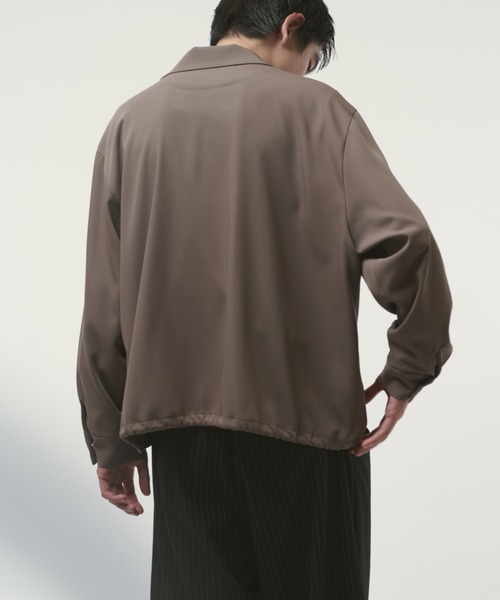 Lui's（ルイス）の「コーチシャツブルゾン（シャツ/ブラウス・メンズ・グレイッシュベージュ/ブラック・M/S）」の16枚目の写真