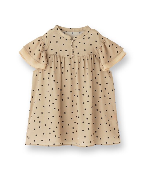 ブラウス シャツ ラッフルドットブラウス レディース ドットラッフルブラウス（シャツ/ブラウス）｜La boutique