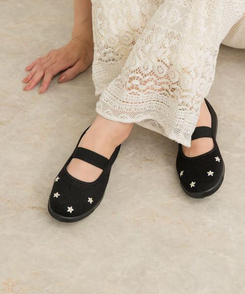 MoonStar(ムーンスター)の「『別注』MOONSTAR×DOORS 刺繍BAND BALLET(スニーカー・レディース・ブラック系その他・24/24.5/23.5)」の4枚目の写真