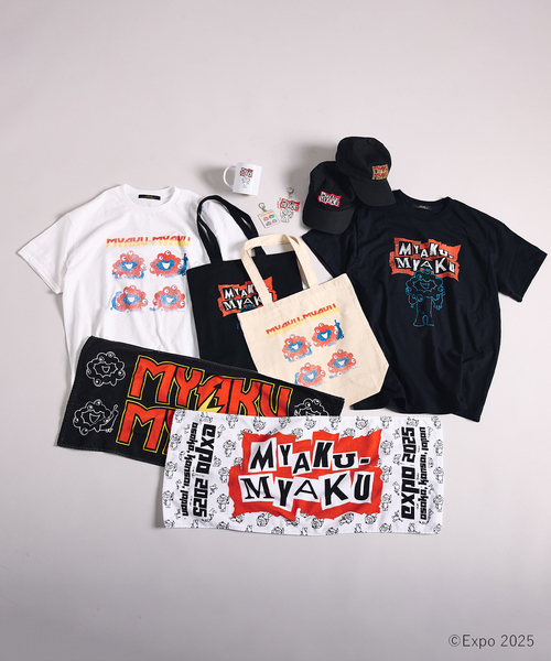 ミャクミャク × relume パンクロック プリントT（Tシャツ