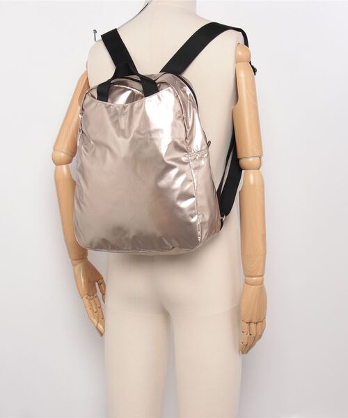 Jack Gomme(ジャックゴム)の「JACK GOMME Paris LAMI LIGHT BACKPACK ジャックゴム パリス ラミーバックパック(バックパック/リュック・レディース・ベージュ系1/グリーン系1・FREE)」の22枚目の写真