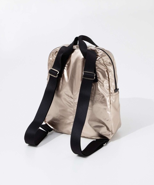 Jack Gomme(ジャックゴム)の「JACK GOMME Paris LAMI LIGHT BACKPACK ジャックゴム パリス ラミーバックパック(バックパック/リュック・レディース・ベージュ系1/グリーン系1・FREE)」の6枚目の写真