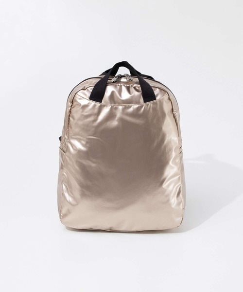 Jack Gomme(ジャックゴム)の「JACK GOMME Paris LAMI LIGHT BACKPACK ジャックゴム パリス ラミーバックパック(バックパック/リュック・レディース・ベージュ系1/グリーン系1・FREE)」の7枚目の写真