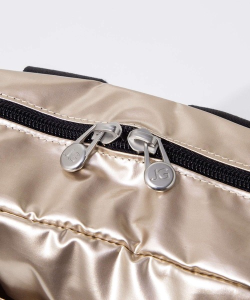 Jack Gomme(ジャックゴム)の「JACK GOMME Paris LAMI LIGHT BACKPACK ジャックゴム パリス ラミーバックパック(バックパック/リュック・レディース・ベージュ系1/グリーン系1・FREE)」の9枚目の写真