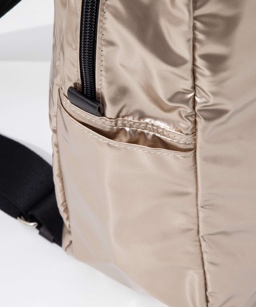 Jack Gomme(ジャックゴム)の「JACK GOMME Paris LAMI LIGHT BACKPACK ジャックゴム パリス ラミーバックパック(バックパック/リュック・レディース・ベージュ系1/グリーン系1・FREE)」の10枚目の写真