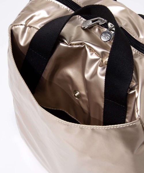 Jack Gomme(ジャックゴム)の「JACK GOMME Paris LAMI LIGHT BACKPACK ジャックゴム パリス ラミーバックパック(バックパック/リュック・レディース・ベージュ系1/グリーン系1・FREE)」の11枚目の写真