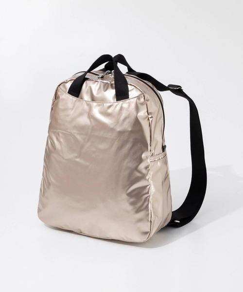 Jack Gomme(ジャックゴム)の「JACK GOMME Paris LAMI LIGHT BACKPACK ジャックゴム パリス ラミーバックパック(バックパック/リュック・レディース・ベージュ系1/グリーン系1・FREE)」の16枚目の写真