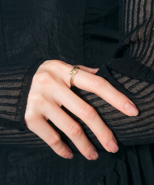 K18 ヘビ/スネーク リング（リング）｜Jewel closet by L&Co