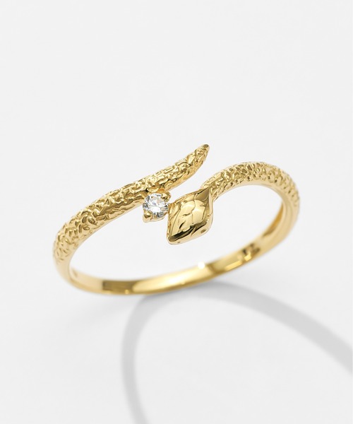 K18 ヘビ/スネーク リング（リング）｜Jewel closet by L&Co