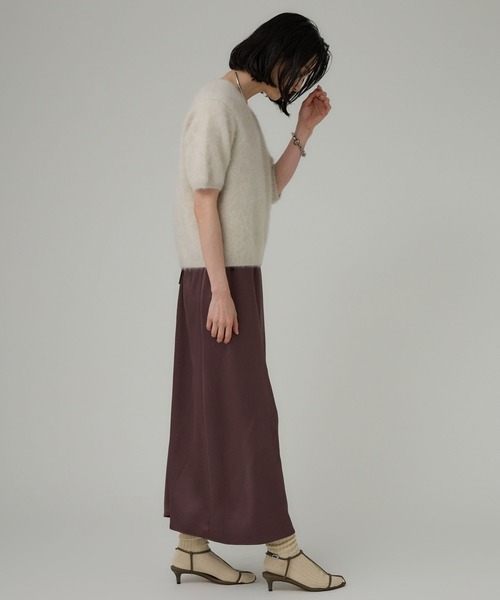 BABYLONE（バビロン）の「フォックスカシミヤVネックプルオーバー（ニット/セーター・レディース・チャコール/オフホワイト/イエロー・フリー）」の11枚目の写真