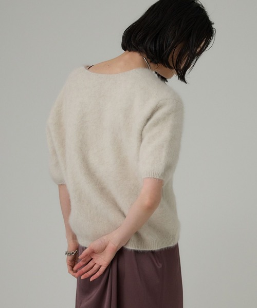 【3万円購入】BABYLON　バビロン　フォックスカシミヤニット BABYLONE ニット FOXカシミヤニットプルオーバー レディース