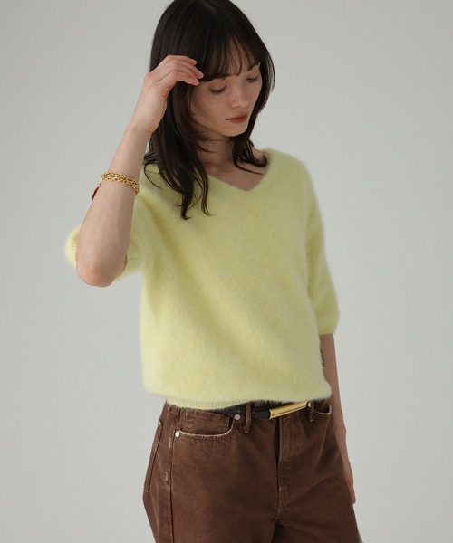 セール】フォックスカシミヤVネックプルオーバー（ニット/セーター