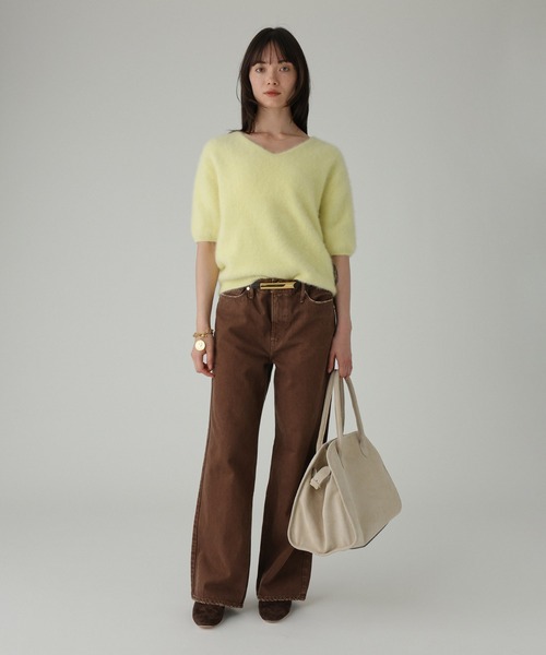 セール】フォックスカシミヤVネックプルオーバー（ニット/セーター