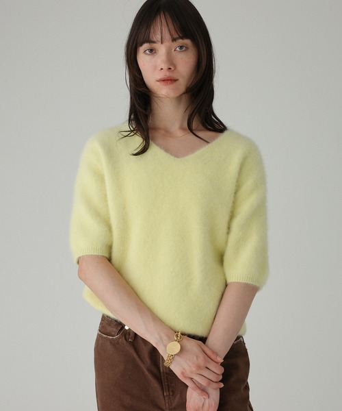 セール】フォックスカシミヤVネックプルオーバー（ニット/セーター