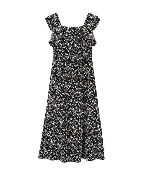 PROPORTION BODY DRESSING(プロポーションボディドレッシング)の「小花柄レディワンピース / 1215240801(ワンピース・レディース・ブラック/ベージュ・SMALL/P/S/MEDIUM)」の4枚目の写真