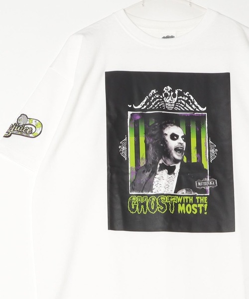 WEST CLIMB(ウエスト クライム)の「UNIVERSAL&WARNER/ illustrationTシャツ”BEETLEJUICE & M3GAN”(Tシャツ/カットソー・メンズ・B/A/C/D・MEDIUM/LARGE/X-LARGE)」の1枚目の写真