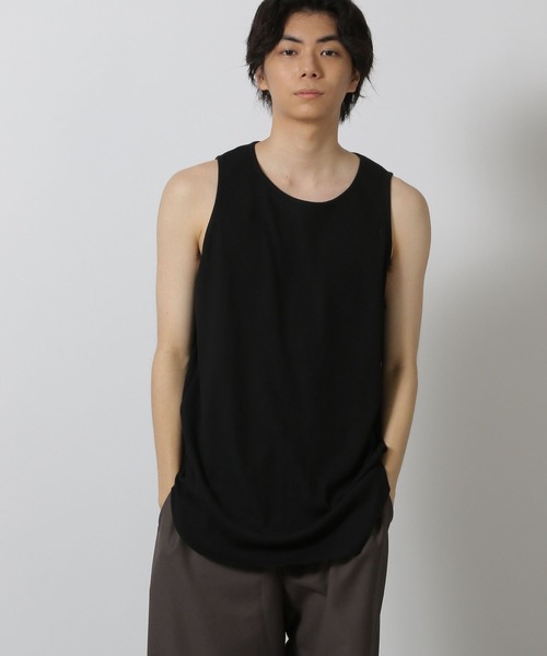 LAKOLE（ラコレ）の「ワッフルラウンドタンク / 578318（タンクトップ・メンズ・ホワイト/ブラック・LARGE/MEDIUM）」の2枚目の写真