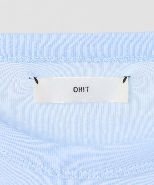 CITYSHOP（シティーショップ）の「ONIT COTTON RIB POCKET T-SHIRT 25SSON180：Tシャツ（Tシャツ/カットソー・レディース・サックスブルー/ピンク・MEDIUM）」の12枚目の写真